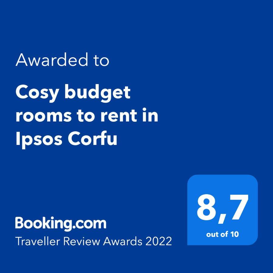 Cosy Budget Rooms To Rent In Ipsos Corfu Exterior foto